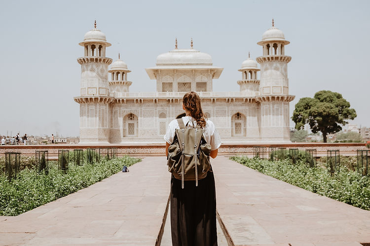 Solo woman traveler exploring an inspiring destination