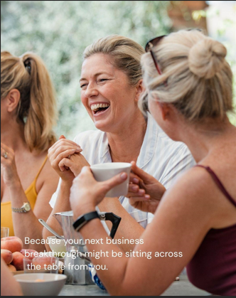 Women connecting during a Nomadic Bliss experience
